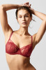 Passionata Maddie Half Cup Bra in cranberry