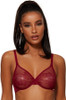 Gossard Glossies Lace Bra  Bordeaux