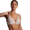 Aubade Rosessence Comfort Triangle Plunge Bra - Nude D'Ete