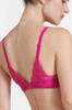 Back of the Aubade Rosessence Moulded Half Cup Bra - Fuchsia
