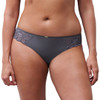 Chantelle Fleurs Brazilian Brief Knicker in fancy grey