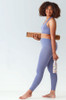 Pretty Polly Active Wear Seamless Crop Top and Legging in blueberry