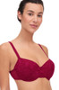 Side of the ruby Passionata Marta Half Cup Spacer Bra