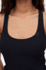 Neckline of the black Chantelle Cotton Comfort Vest Top