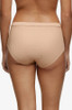 Back of the dusky pink Chantelle Cotton Comfort High Waisted Brief Knicker