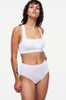 white bralette and the Chantelle Cotton Comfort High Waisted Brief Knicker