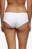 Back of the white Chantelle Cotton Comfort Knicker Shorts