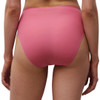 Back of the Chantelle SoftStretch High Leg Brief Knicker in gardenia pink