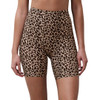 Chantelle Soft Stretch High Waist Mid Thigh Shorts in leopard print
