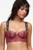 Chantelle X No Icons Bandeau Bra - Raspberry