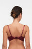 Back of the fig chestnut Passionata Brooklyn Plunge Bra