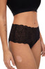 Side of the black Chantelle SoftStretch Lace High Waist Knicker