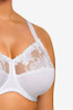 Detail to the white Chantelle Amazone Full Cup Bra