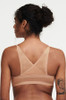 Back of the Chantelle SoftStretch Stripes Bralette in Sirocco