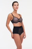 Side of the black beige Chantelle Smooth Lines High Waisted Briefs