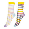 Pretty Polly Pastel Stripe Bamboo Socks For Women