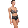 Side of the Passionata Olivia High Waisted Brief and plunge bra