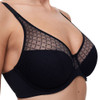 Side of the black Chantelle Easy Feel Norah Chic Full Cup Bra