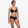 Chantelle Fleurs Plunge T-Shirt Bra and short knicker