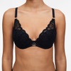 Chantelle Fleurs Plunge T-Shirt Bra in black