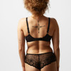 Back of the Chantelle Fleurs Plunge T-Shirt Bra
