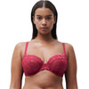 Chantelle Fleurs Full Cup Bra candy apple red