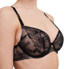 Side of the black Chantelle Orchids Full Cup Bra