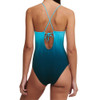 Back of the blue Chantelle Pulp Swimsuit