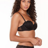 Side of the black Lingadore Balconette Strapless Bra