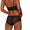 Back of the black Gossard Swirl Short Knicker