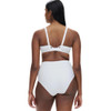 Back of the Chantelle Pulp Play Full Cup Bra and high wasit brief in white Back of the Chantelle Pulp Play Full Cup Bra and high wasit brief in white