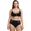 Chantelle Pulp Play Full Cup Bra and high wasit brief in black