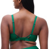 Back of the Chantelle Pulp Play Full Cup Bra in racing green Back of the Chantelle Pulp Play Full Cup Bra in racing green