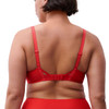 Back of the red cocktail Chantelle Pulp Play Non Wired Support Bra