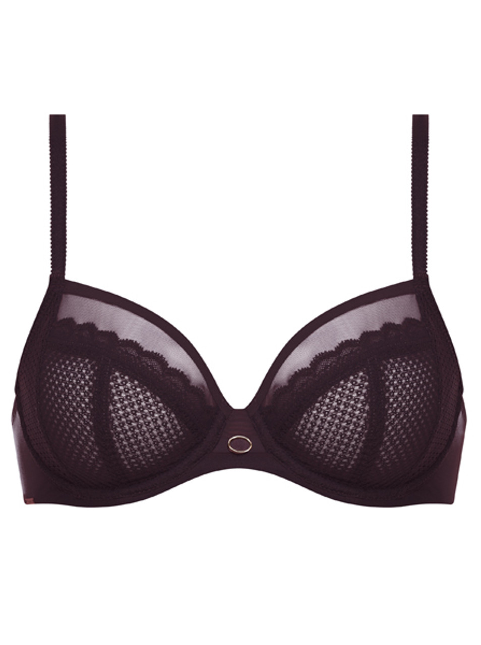 Chantelle Spirit 4 Part Bra: Black - Chantilly Online