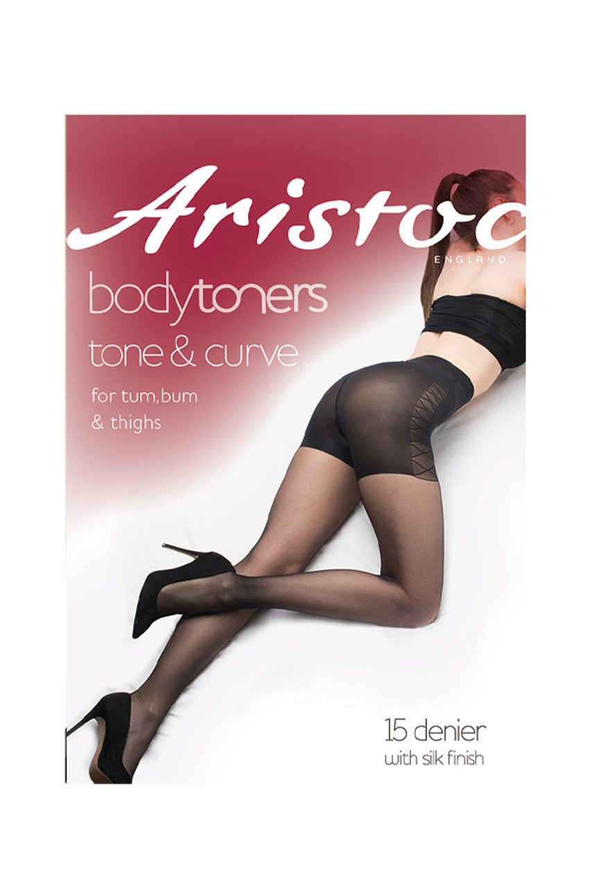 Buy Black 100 Denier Bum, Tum And Thigh Shaping Tights from the