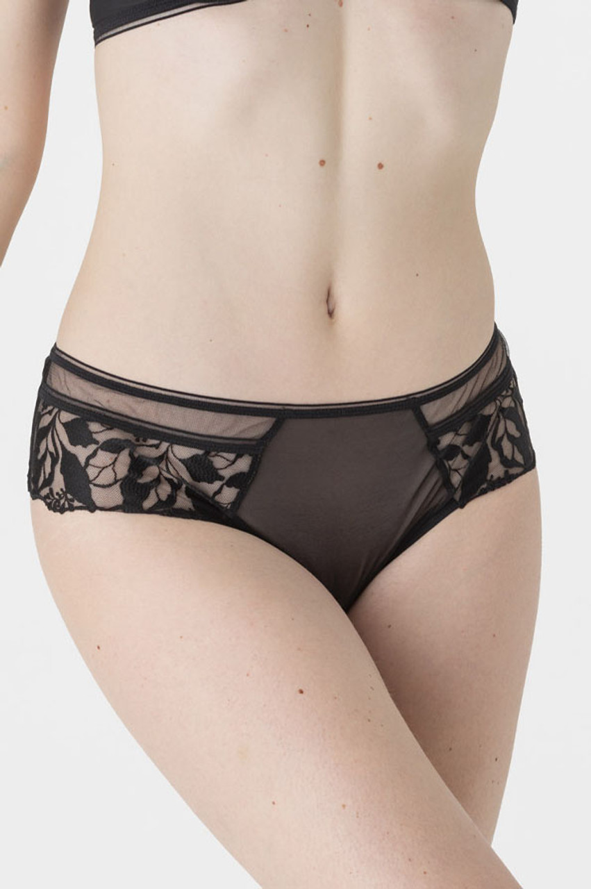 Maison Lejaby Sin - Elegant embroidery bra to H cup in black