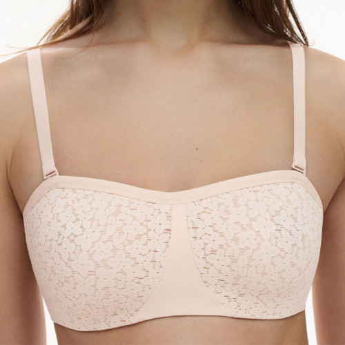 Chantelle EasyFeel Norah Non Padded Underwired Strapless Bra Golden Beige  Detail