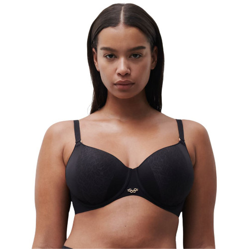 Chantelle Pure Lace Covering Spacer Bra in black