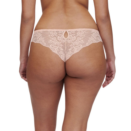 Back of the Chantelle Pulp Crush Tanga Knicker in dusky pink