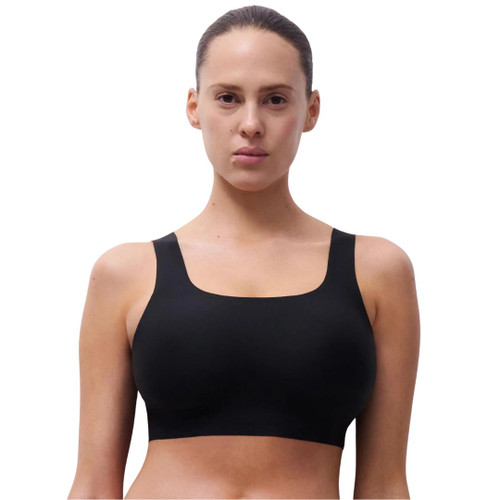 Black Chantelle SoftStretch Power Non Wired Scoop Bra