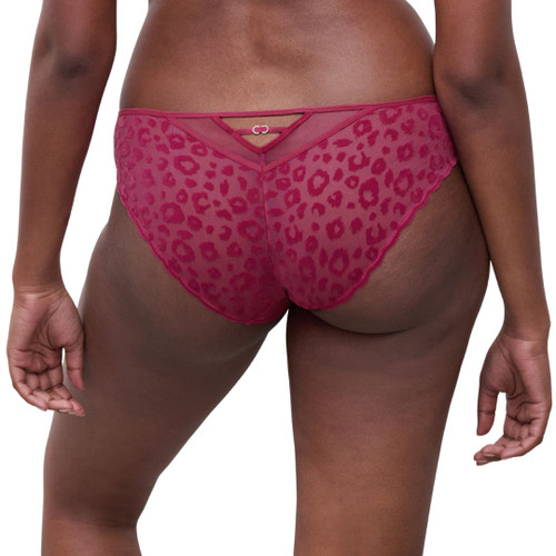 Back of the fuchsia Chantelle Pulp Girls Brief Knicker