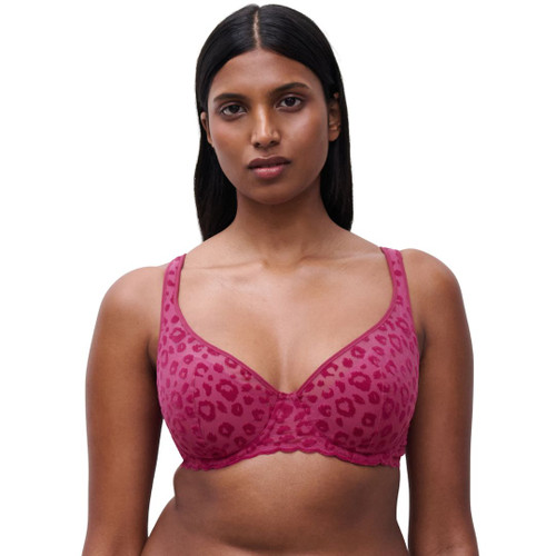 Fuchsia pink Chantelle Pulp Girls Plunge Bra