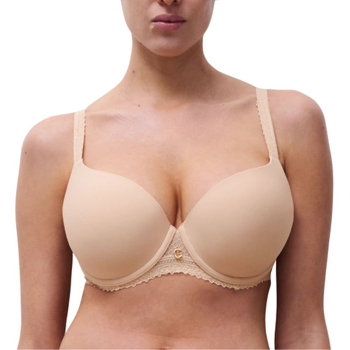 Golden Beige Chantelle Romance Covering T-Shirt Bra