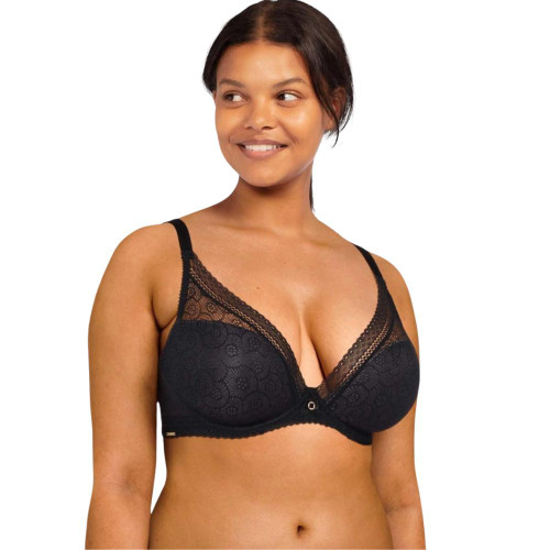 Black Chantelle Festivite Plunge T-Shirt Bra