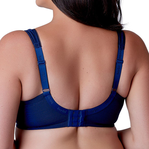 Back of the Berlei Beauty Stripe Smoothing Bra - Deep Blue
