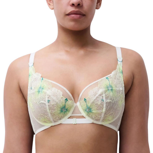 Chantelle Pulp Daydream Underwired Full Cup Bra - Green Paradise