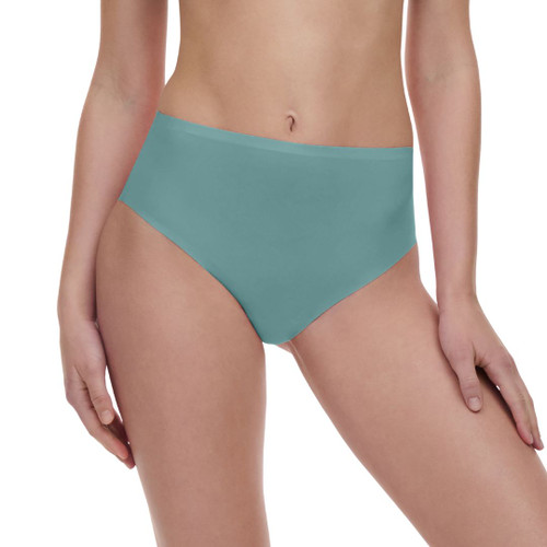 Chantelle SoftStretch High Leg Brief Knicker in peacock green Chantelle SoftStretch High Leg Brief Knicker in peacock green