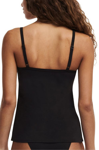 Back of the black Femilet Bonire Black Tankini Top