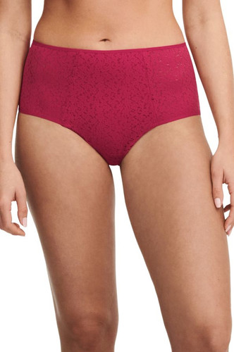 Chantelle Easy Feel Norah High Waisted Brief - Cranberry